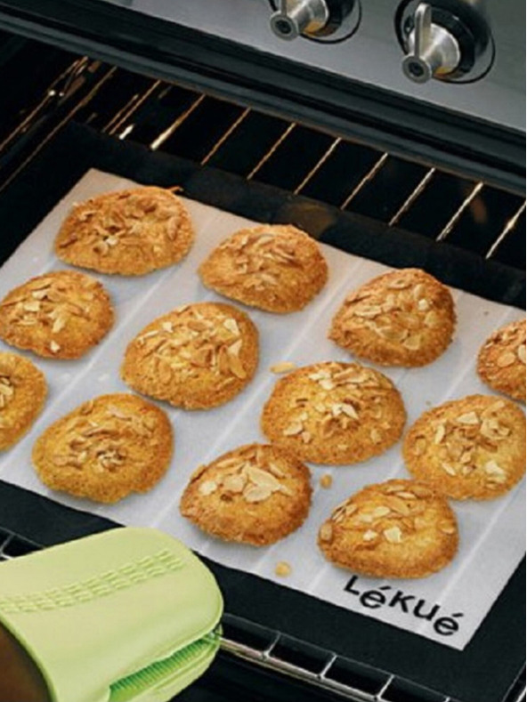 Lékué Crno-bijela silikonska kuhinjska podloga za pečenje Lékué