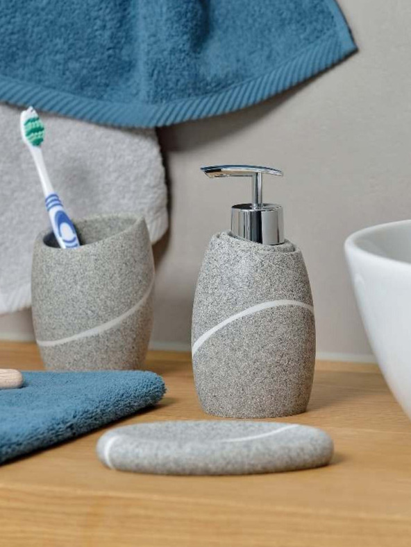 Kela Dozator sapuna TALUS poly, dekor kamen sivi KELA