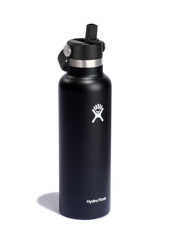 Hydro Flask Hydro Flask Termos boca od nehrđajućeg čelika Standardna kapica sa slamkom za usta 21 oz (621 ml) crna