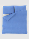 Kvalitex Francusko krep posteljno rublje 220x200, 70x90cm plavo Kvalitex