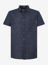 Pepe Jeans Pepe Jeans tamnoplava muška lanena košulja kratkih rukava