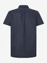 Pepe Jeans Pepe Jeans tamnoplava muška lanena košulja kratkih rukava