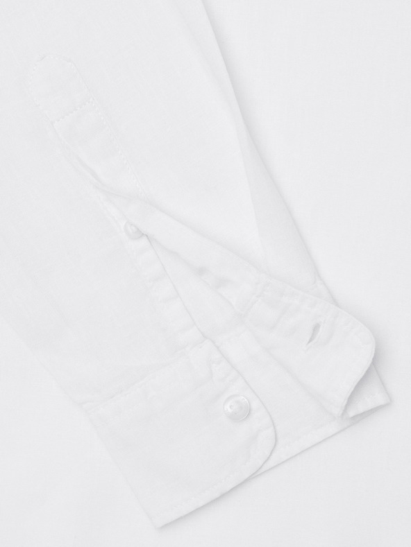 Pepe Jeans Pepe Jeans bijela muška lanena košulja