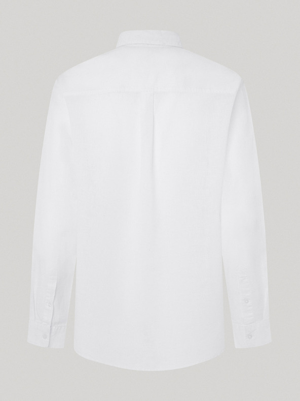 Pepe Jeans Pepe Jeans bijela muška lanena košulja