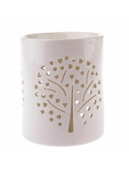 Casa de Engel Porculanska aroma lampa sa stablom, bijela, 1/27