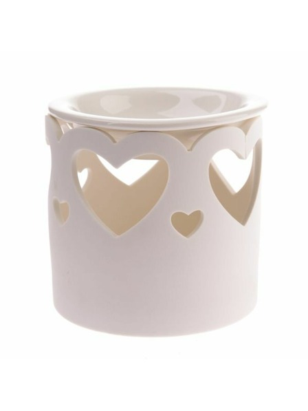 Casa de Engel Porculanska aroma lampa sa srcem, bijela, 1/36