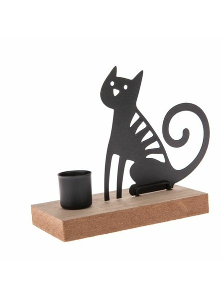 Casa de Engel Metalni stalak za svijeće - mačka, 4/48