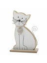 Casa de Engel Drvena mačka 15cm - bijela, 6/72