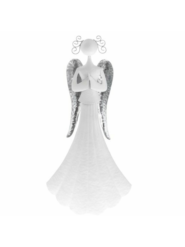 Casa de Engel Metalni anđeo moli - bijeli, 6/18