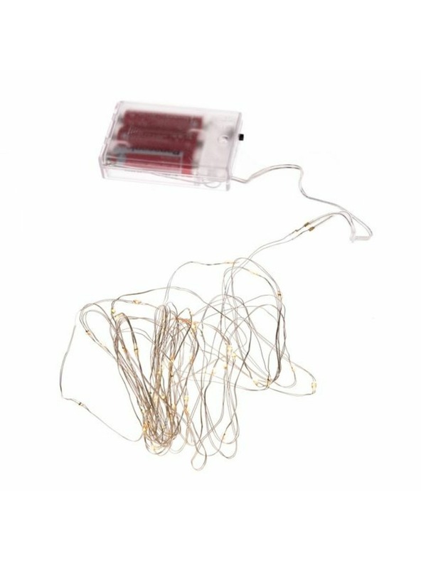 Casa de Engel LED light chain 50 LED, toplo bijela, 0/100