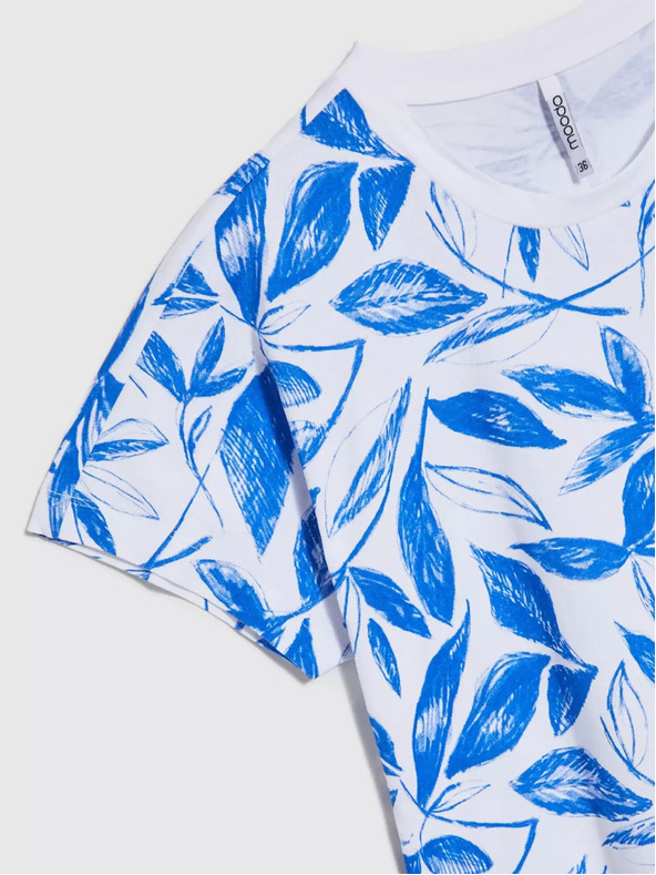 Moodo Plava bluza s Moodo printom lišća