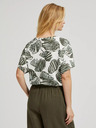 Moodo Moodo zelena bluza s tropskim printom