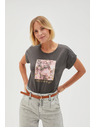 Moodo ŽENSKA MAJICA L-TS-4630 SIVA Moodo