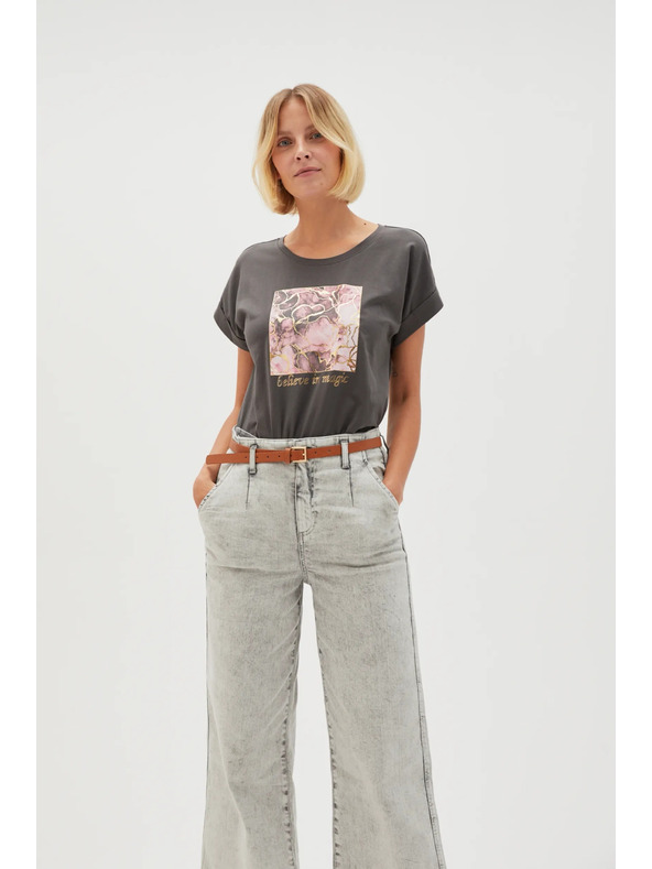 Moodo ŽENSKA MAJICA L-TS-4630 SIVA Moodo