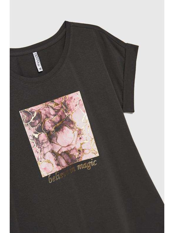 Moodo ŽENSKA MAJICA L-TS-4630 SIVA Moodo