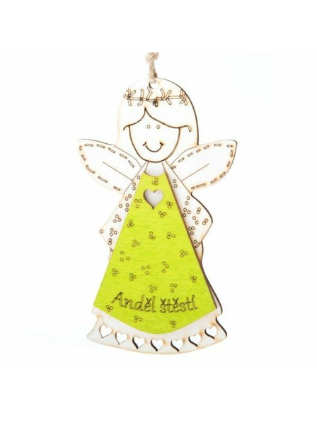 Casa de Engel Drveni viseći anđeo s natpisom (CZ), 0/200