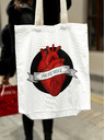 ZOOT.Original Bijela platnena torba ZOOT Original Transporting the heart