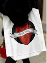 ZOOT.Original Bijela platnena torba ZOOT Original Transporting the heart