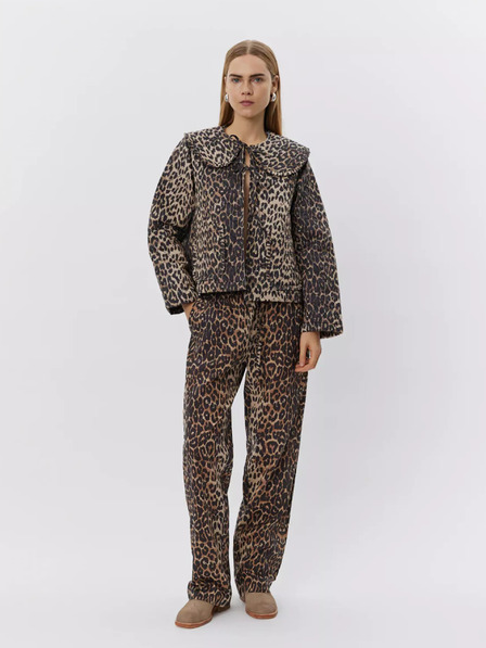 Sofie Schnoor Bež-smeđe ženske hlače s leopard uzorkom Sofie Schnoor