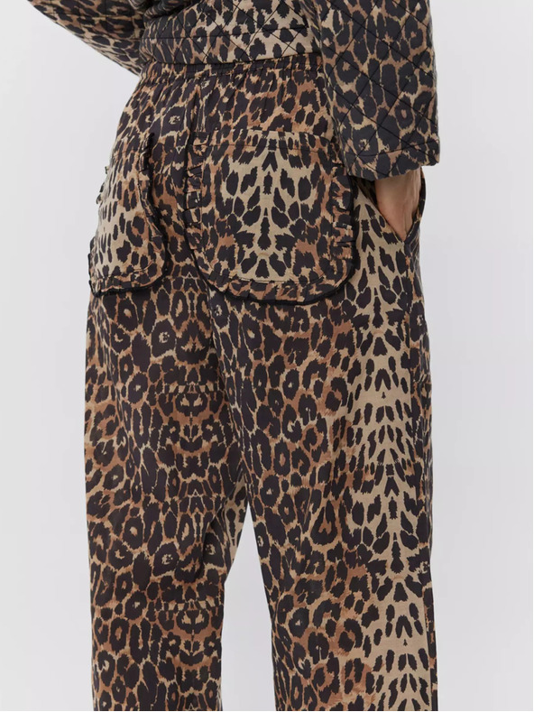 Sofie Schnoor Bež-smeđe ženske hlače s leopard uzorkom Sofie Schnoor