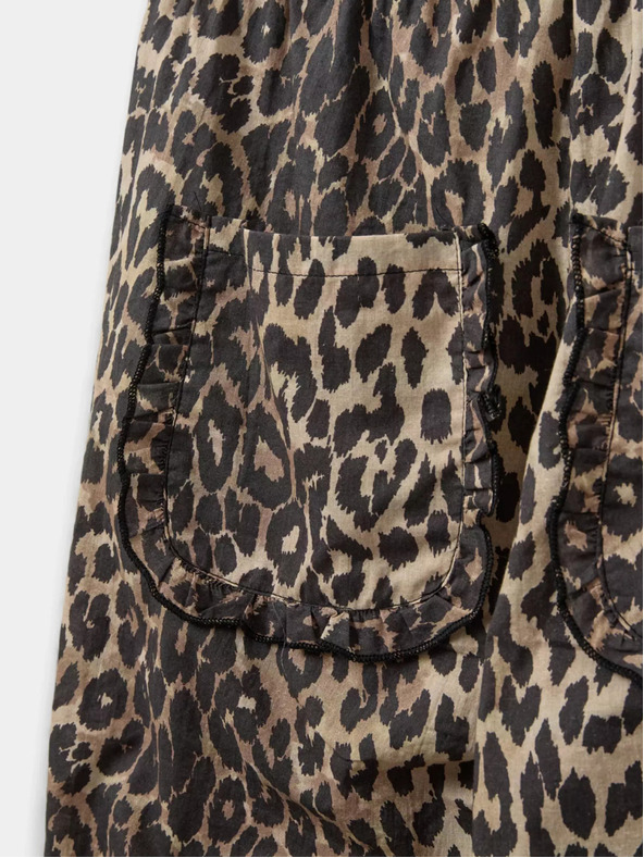 Sofie Schnoor Bež-smeđe ženske hlače s leopard uzorkom Sofie Schnoor