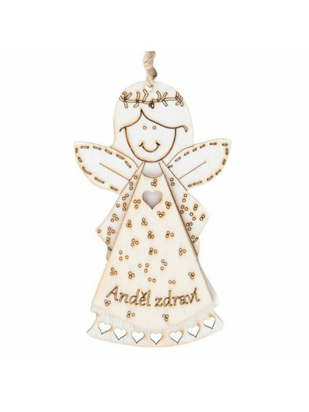 Casa de Engel Drveni viseći anđeo s natpisom (CZ), 0/200