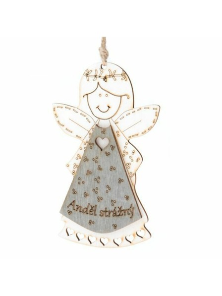 Casa de Engel Drveni viseći anđeo s natpisom (CZ), 0/200