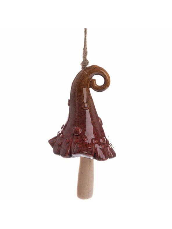 Casa de Engel Keramički zvonček - šešir, smeđa, 6/36