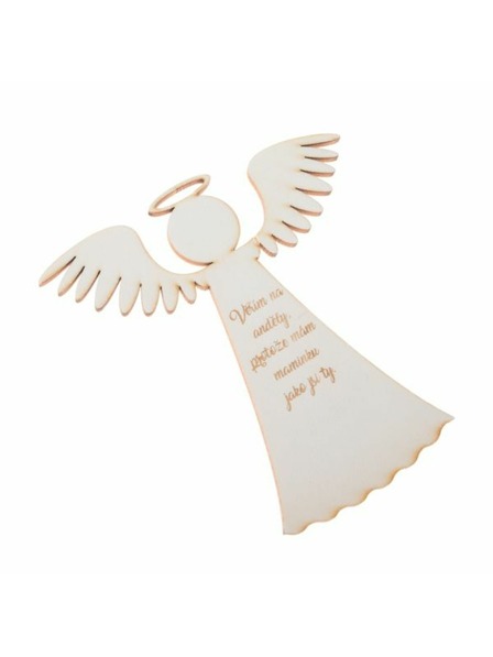 Casa de Engel Drveni anđeo s natpisom (CZ), 0/100