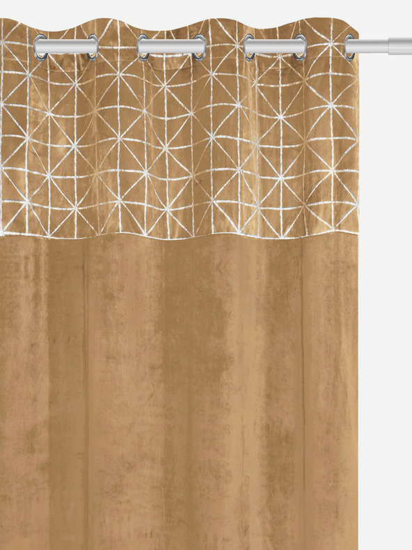 Edoti Baršunasta zavjesa sjajna - senf EDOTI