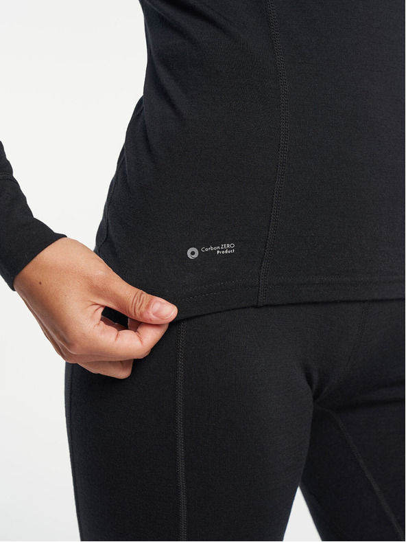 Tenson ženska funkcionalna majica dugih rukava TENSON Himalaya Baselayer Merino Top W crna