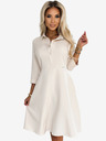numoco Lepršava košulja haljina s remenom - bež Numoco SANDY