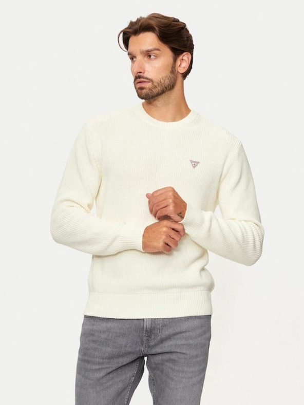 Guess Jeans Muški ecru džemper z3hm1 Guess jeans