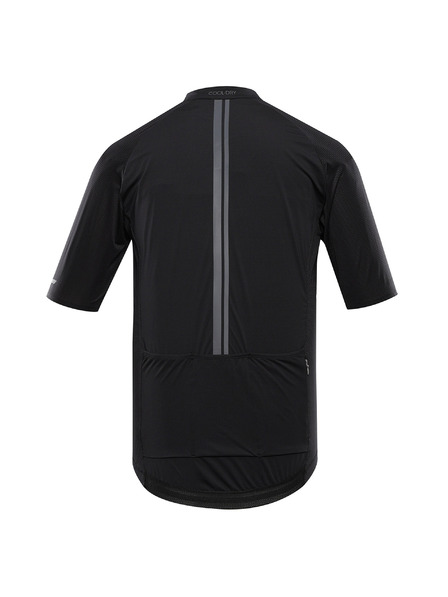 ALPINE PRO Muški brzo sušeći biciklistički dres ALPINE PRO SAGEN 2 crni