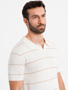 Ombre Clothing Muška polo majica od viskoze s vodoravnim prugama Ombre Clothing