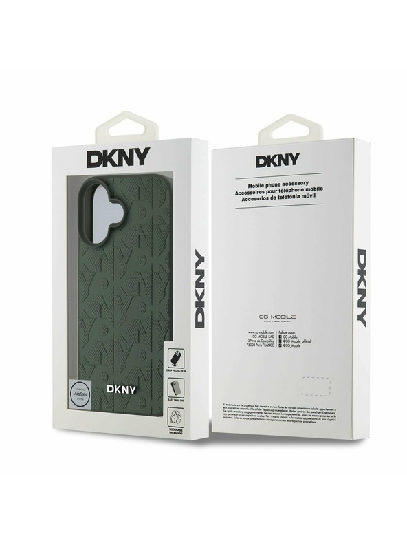 DKNY DKNY PU kožni stražnji poklopac za iPhone 16 Green