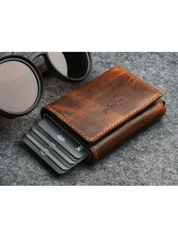 Pularys BOSTO RFID NOVČANIK - Smeđa koža