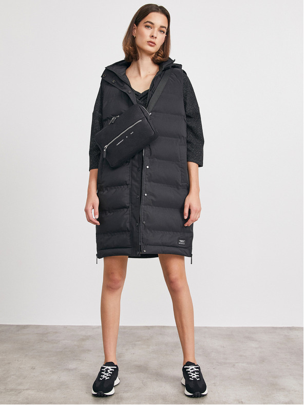 ZOOT.lab Crna široka haljina s uzorkom METROOPOLIS by ZOOT.lab Eustacia