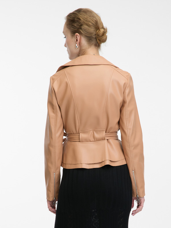 Orsay Világlosmeđa ženska kožna jakna ORSAY