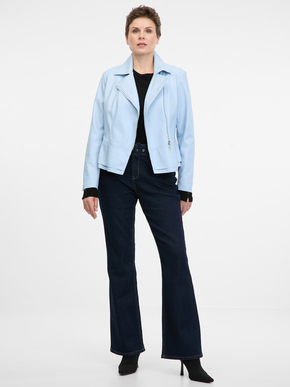 Orsay Svijetlo plava ženska jakna od umjetne kože ORSAY