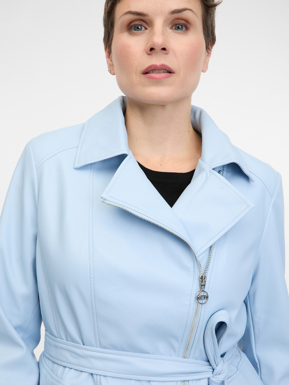 Orsay Svijetlo plava ženska jakna od umjetne kože ORSAY