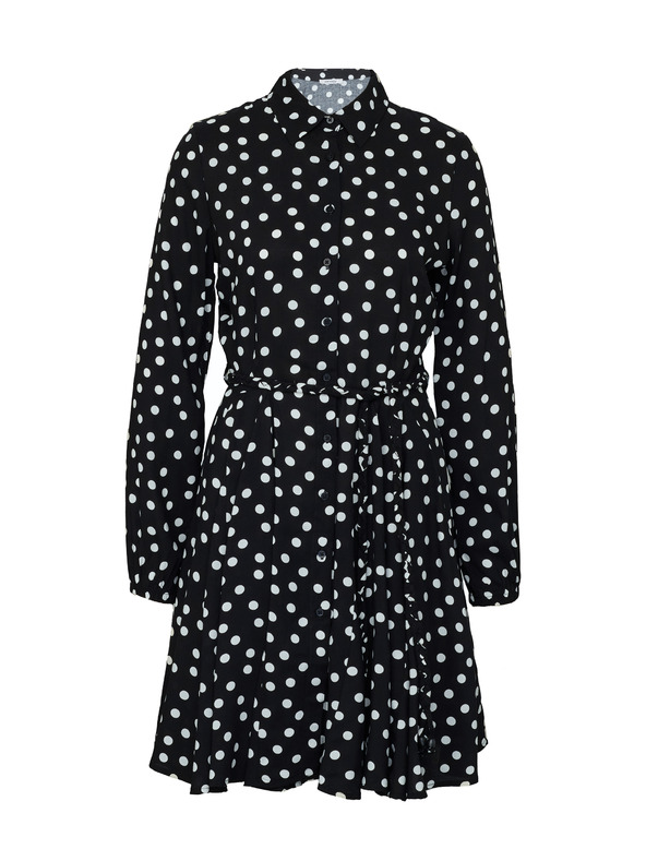 Orsay Crne ženske košuljaste haljine do koljena ORSAY