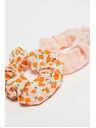 Moodo Set dvije narančaste uzorkovane gumica Moodo