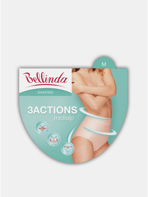 Bellinda Bež ženske oblikovane gaćice Bellinda 3ACTIONS MIDISLIP