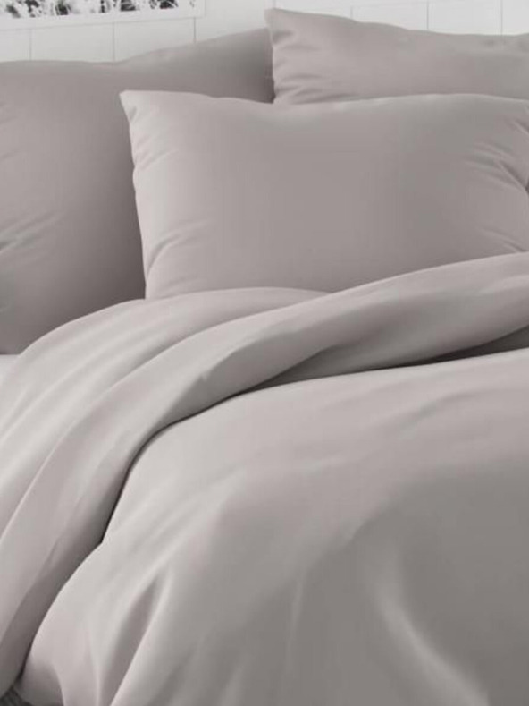 Kvalitex Luksuzna svilena francuska posteljina LUXURY COLLECTION 1+2, 200x200, 70x90cm svijetlo siva
