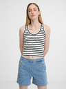 Orsay Bijelo-crni ženski crop top ORSAY