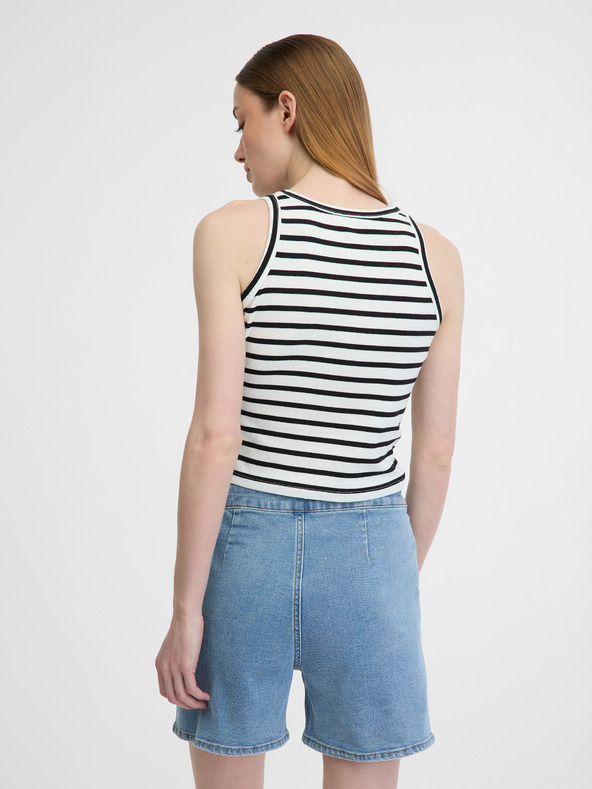 Orsay Bijelo-crni ženski crop top ORSAY