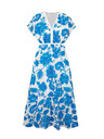 Orsay Plava ženska haljina s uzorkom ORSAY