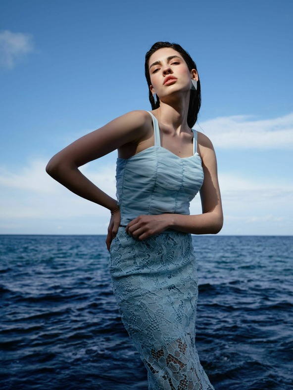 Orsay Svijetloplava ženska majica bez rukava ORSAY