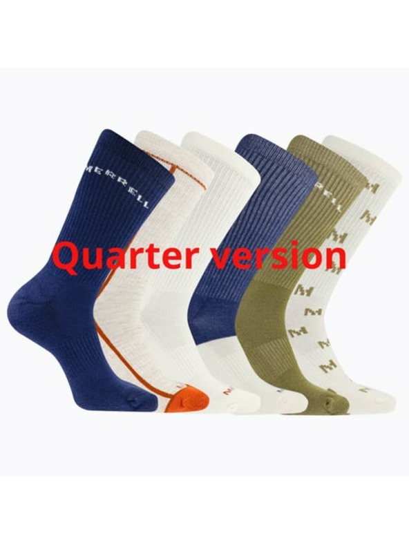 Merrell Merrell čarape MEA33695Q6B2 NVAST RECYCLED CUSHION QUARTER (6 pakovanja) mornarsko plava mješavina S/M MERRELL ČARAPE